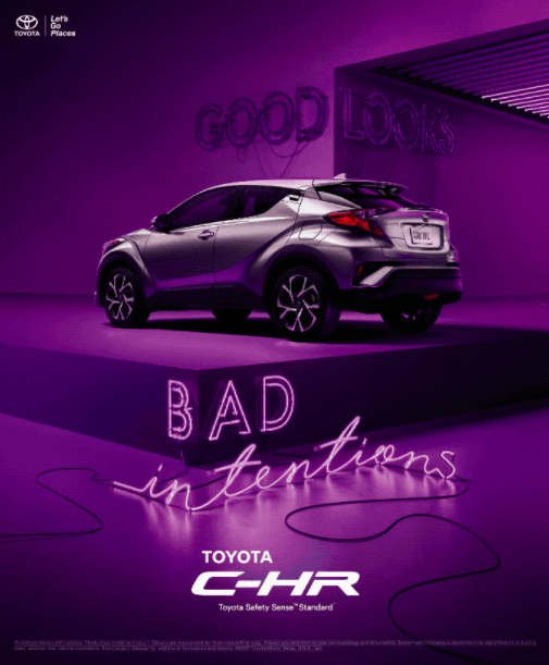 Рекламный принт Toyota